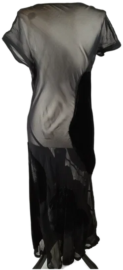 Comme des Garcons Maxikleid - Gr. M / 82% Viskose / 18% Seide - Bild 5