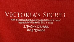 Victoria's Secret Damen T-Shirt mit Schriftzug rot Gr. M  - Bild 4