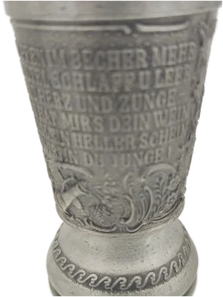 Schnapserl Zinnbecher aus Frieling Zinn Deutschland | Lindenwirtin-Design - Bild 2