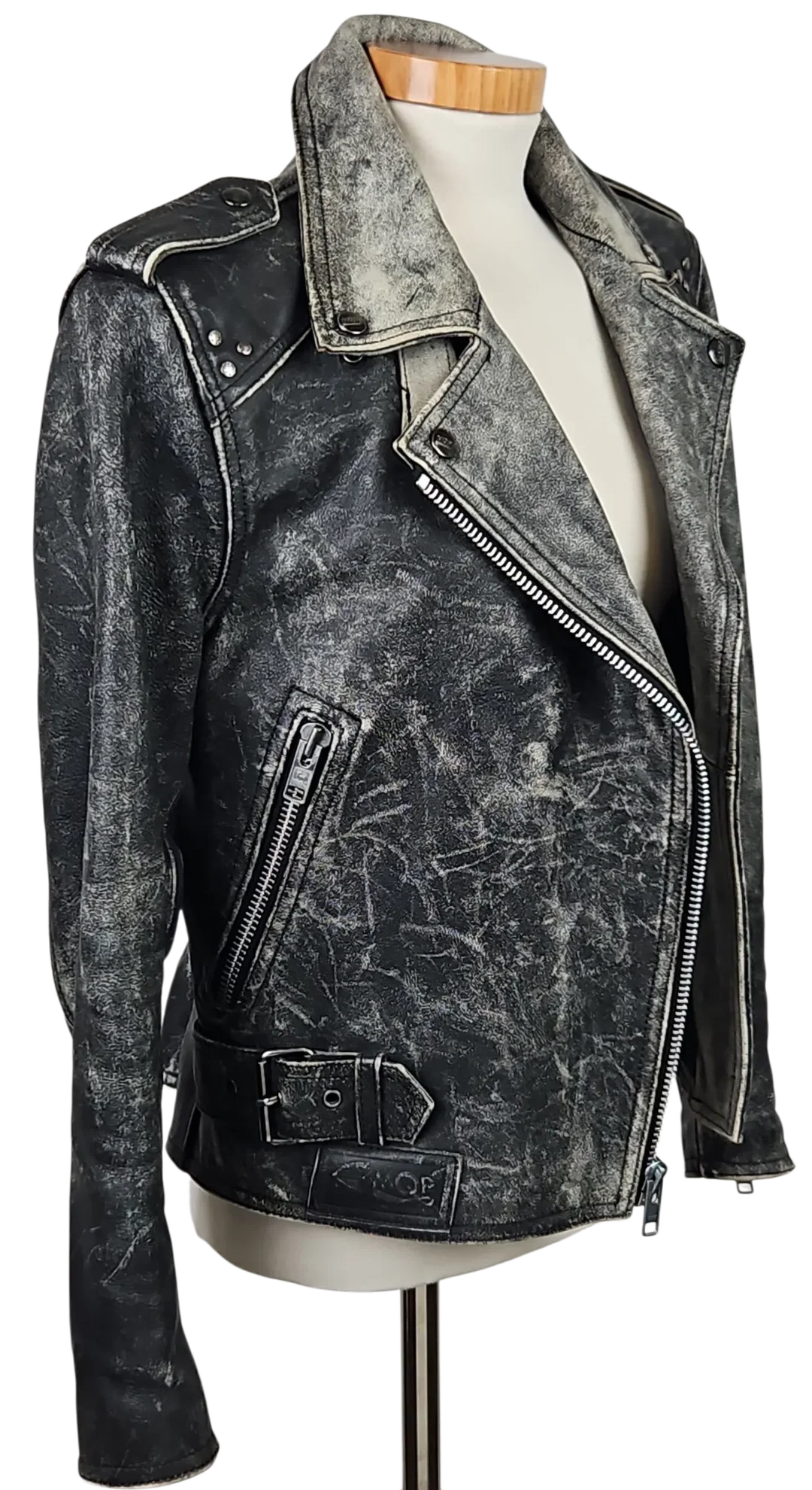 MQP Damen Lederjacke, schwarz - Gr. L – Bild 3