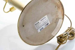 TCM Tischlampe Messing mit weißem Glasschirm Modell 206414 – Vorschau 3