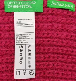 United Colors of Benetton Kinderschal rot Gr. XS-3XL - Bild 2