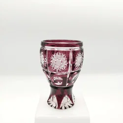 Böhmischer Kristallbecher Bleikristall Transparent | Sammlerstück – Vorschau 2