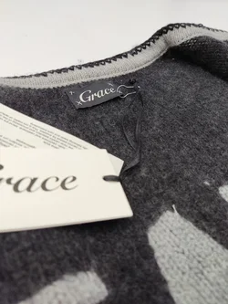 Grace Damen Strickjacke, grau - Gr. M - Bild 4