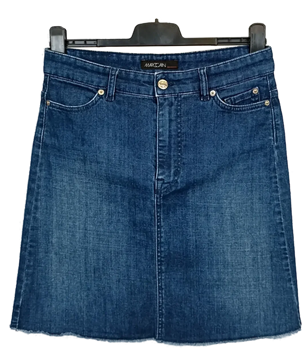 Marc Cain Damen Jeans-Midirock blau Gr. S - Bild 1