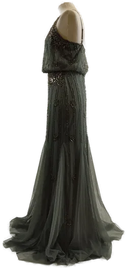 Bodenlanges Pailletten Ballkleid  - Bild 3