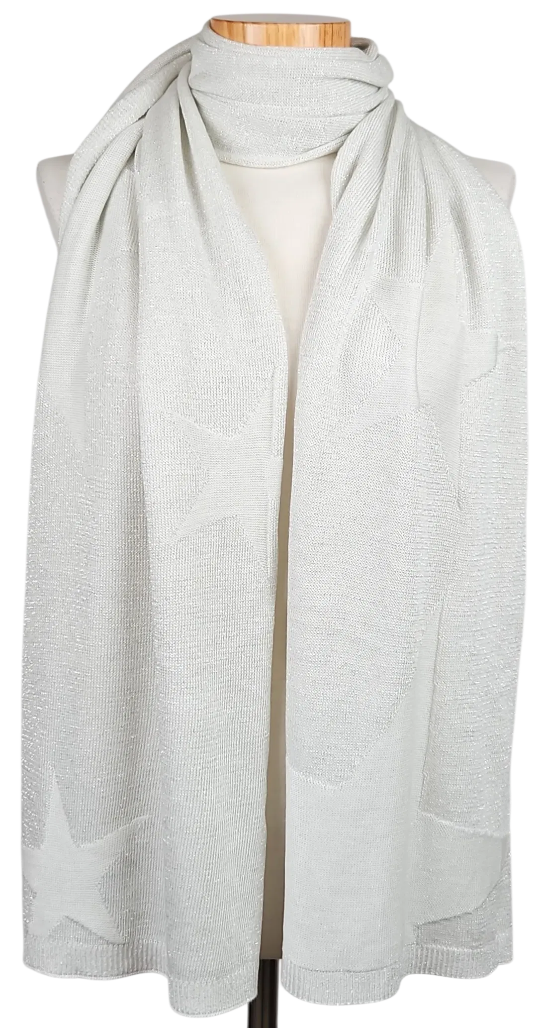 BONITA Damen Schal  - weiß/silber - Bild 4