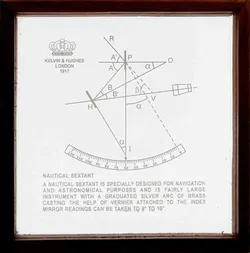 Vintage Wunder der Technik Sextant von Kelvin & Hughes v. 1917 - Bild 3