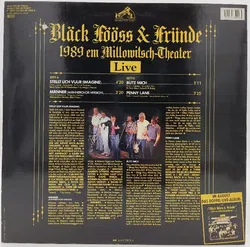 Langspielplatte - Bläck Fööss - Bläck Fööss & Fründe - 1989 Em Millowitsch-Theater (Live) - Bild 2