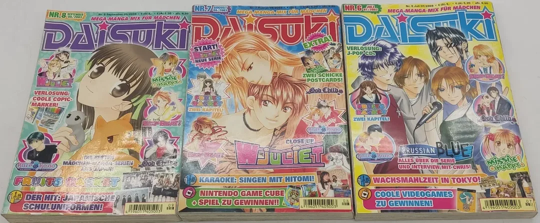 Buch Daisuki Heft 1 bis 8 (Feb 2003 bis Sep 2003) Mega-Manga-Mix für Mädchen Manga/Comic – Bild 4