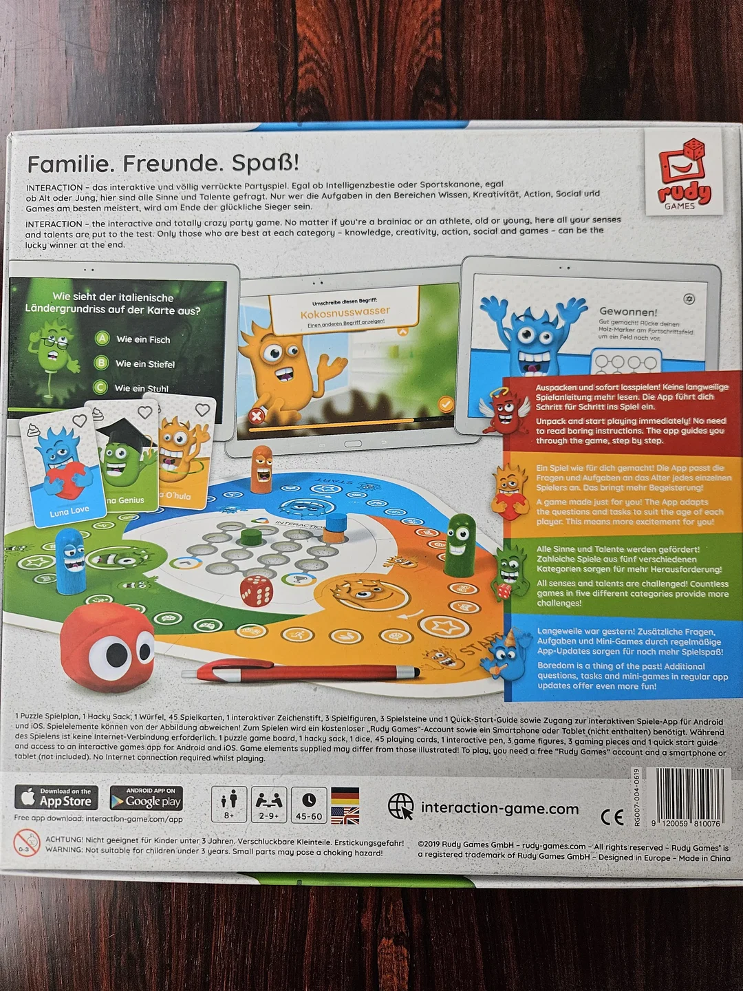 Interaction. Das Partyspiel für Familie und Freunde Gesellschaftsspiel - Rudy Games – Bild 3