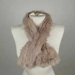 Kurzer Schal im Pelz-Look - ca. 80cm lang - Bild 1