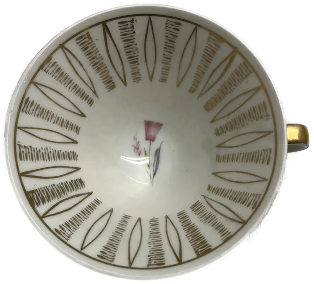 Vintage Sammeltasse Blume 11 cm Durchmesser - Hochwertige Deko-Rarität - Bild 1