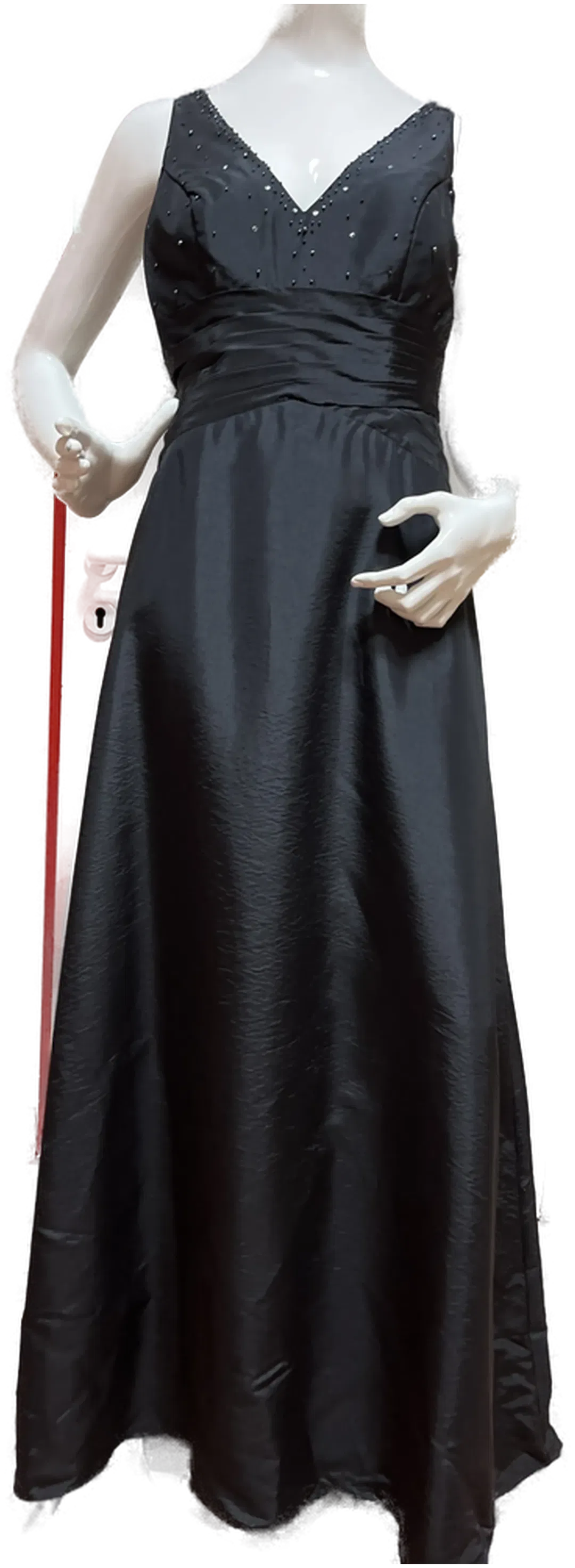 Schwarzes Ballkleid für Damen Gr. 42, erstklassige Qualität - Bild 1
