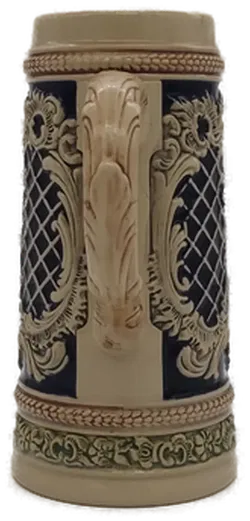 Gerz Bierkrug mit Trachtenmotiv in beige, Höhe 18cm - Bild 4