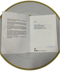 SUISSE LANGENTHAL Sammelteller Nr. 596 Weihnachten 1990 Matricaria Chamomilla mit Zertifikat - Bild 2