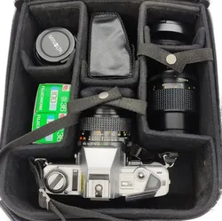 Minolta X 300 Spiegelreflexkamera mit 3 Objektiv 28mm ,50mm ,135mm mit Blitz und Tasche - Bild 3