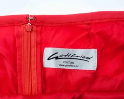 Gottfried Couture Rock, rot, 50cm, Reißverschluss, elegant M-L - Bild 2