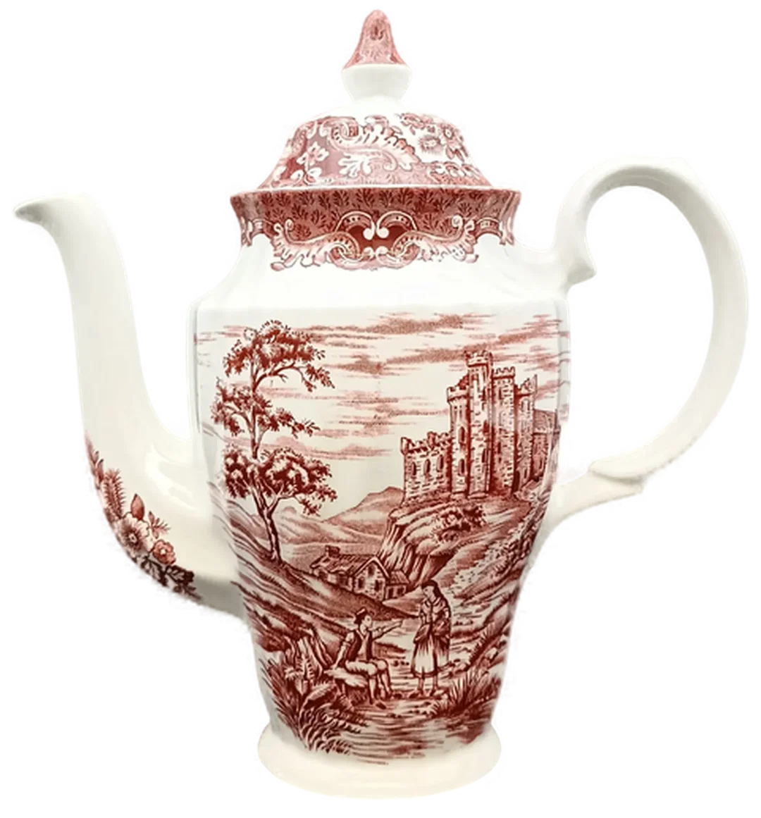  British Anchor Kaffeekanne - Olde Country Castles (rot) - Bild 1