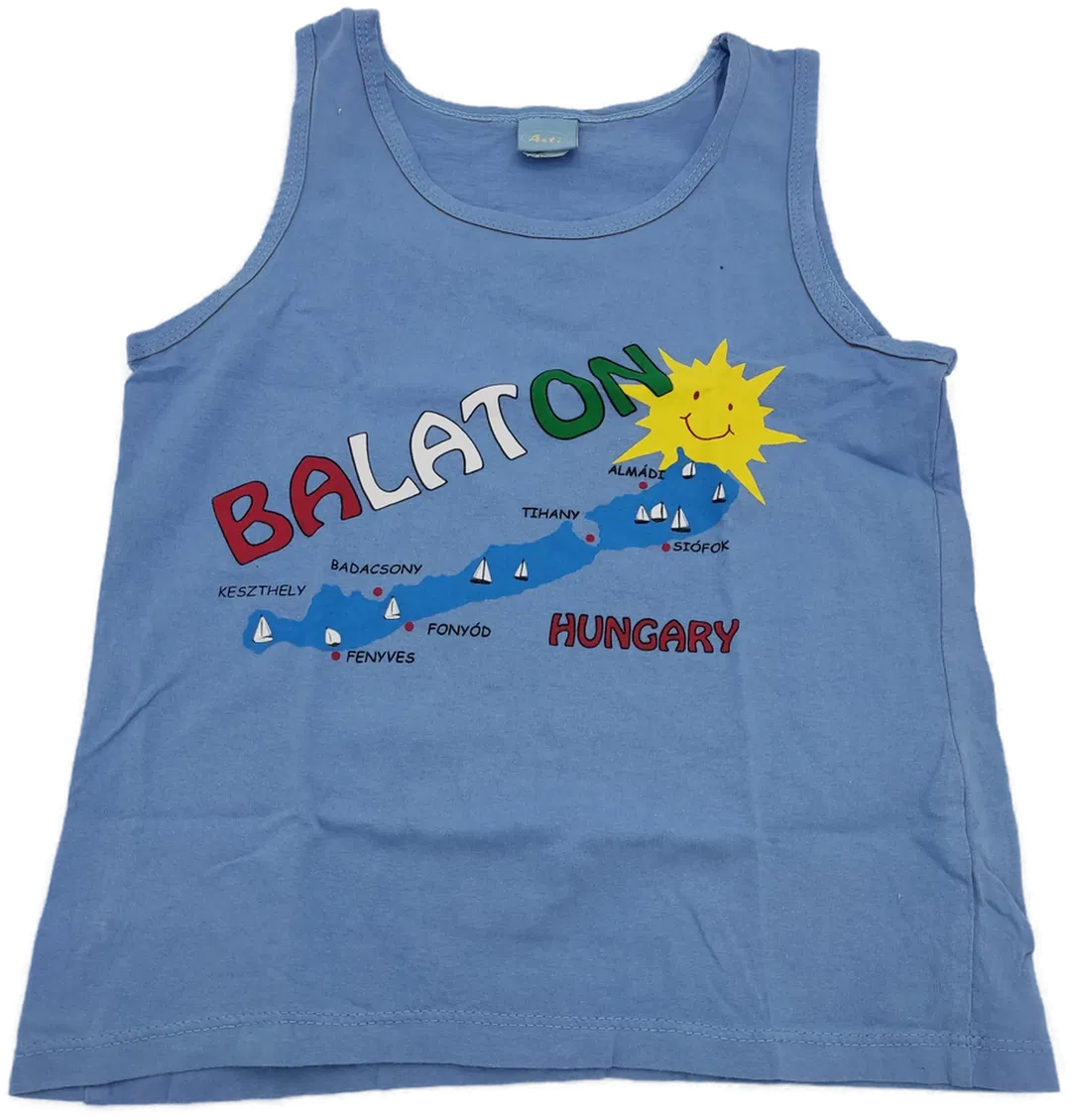 Asti Kinderträger Shirt blau - 123-128 - Bild 1