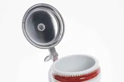 Bierkrug mit Zinndeckel Darstellung Kaiser Allianz mit Lithophanie - Bild 2