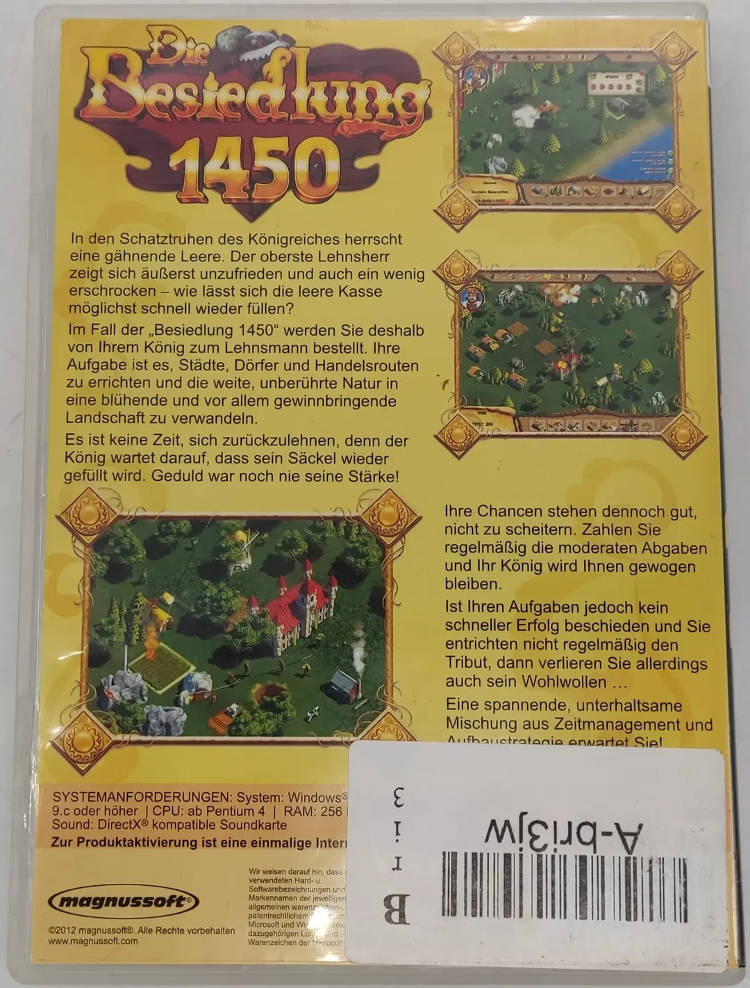 PC Game CD-ROM "Die Besiedlung 1450" – Bild 3