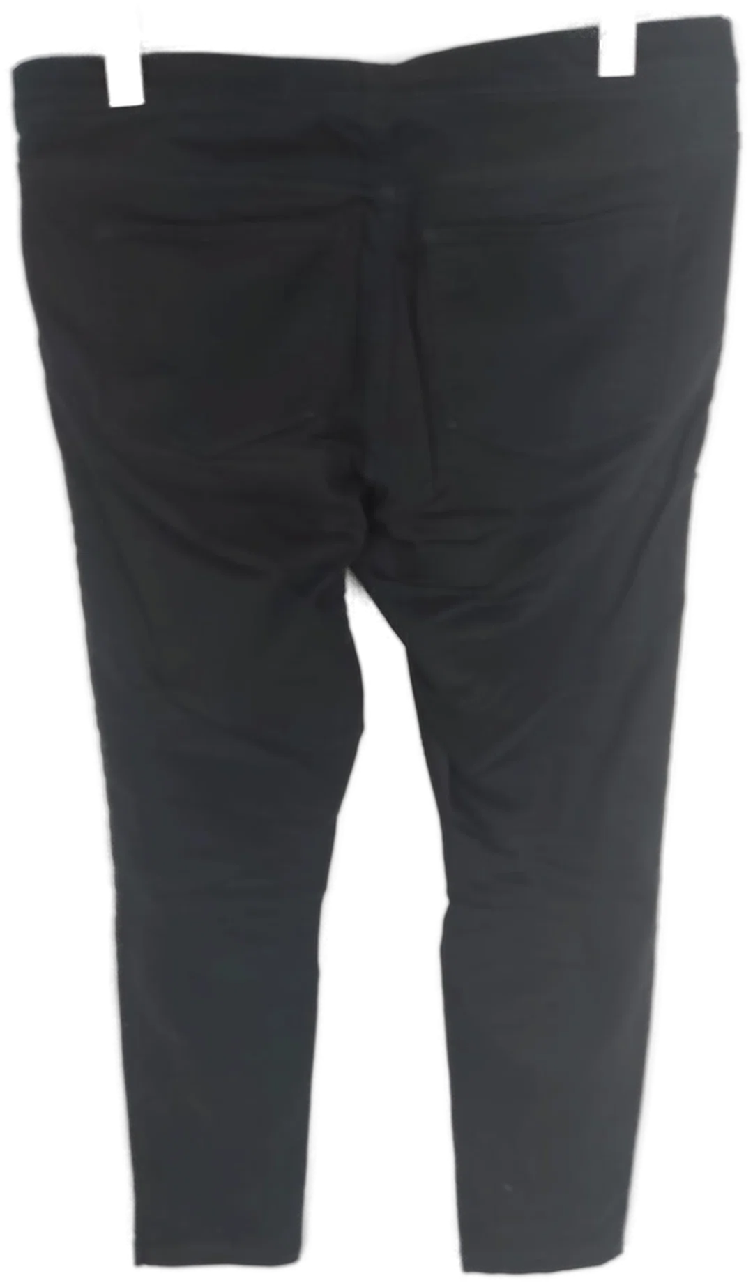 Schwarze H&M Stretch Jeans mit Gummizugbund und Taschen in Größe L – Bild 2
