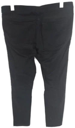 Schwarze H&M Stretch Jeans mit Gummizugbund und Taschen in Größe L – Vorschau 2