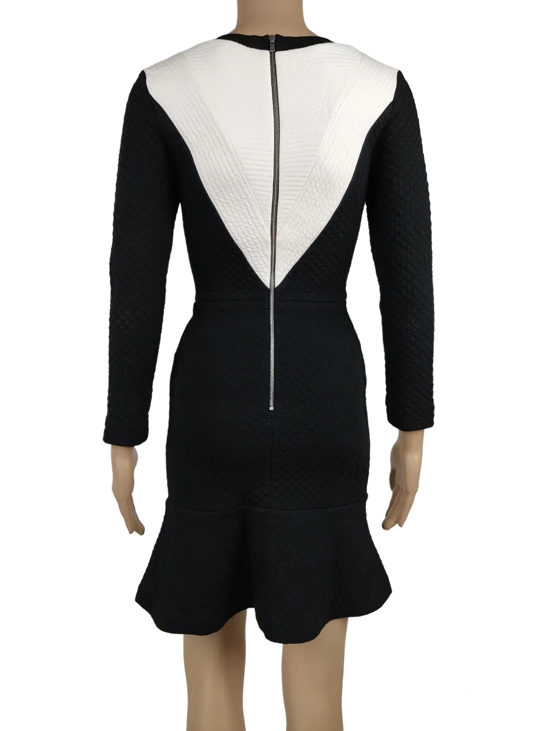 Sandro Damen Kleid schwarz/weiß - Gr. S – Bild 3