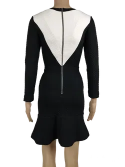 Sandro Damen Kleid schwarz/weiß - Gr. S - Bild 3