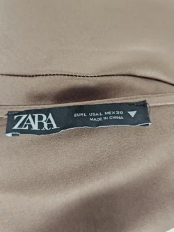 ZARA Damen Maxikleid, grün - Gr. L  - Bild 5