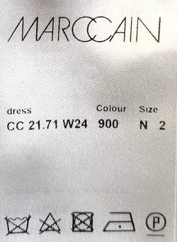 Marc Cain Cocktailkleid / festliches Midikleid – schwarz/champagne Gr. S - Bild 4