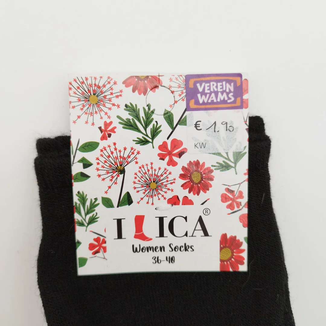 Ilica Women Socks - Gr. 36-40 / 80% Baumwolle, 5% Polyamid, 5% Lycra – Bild 3