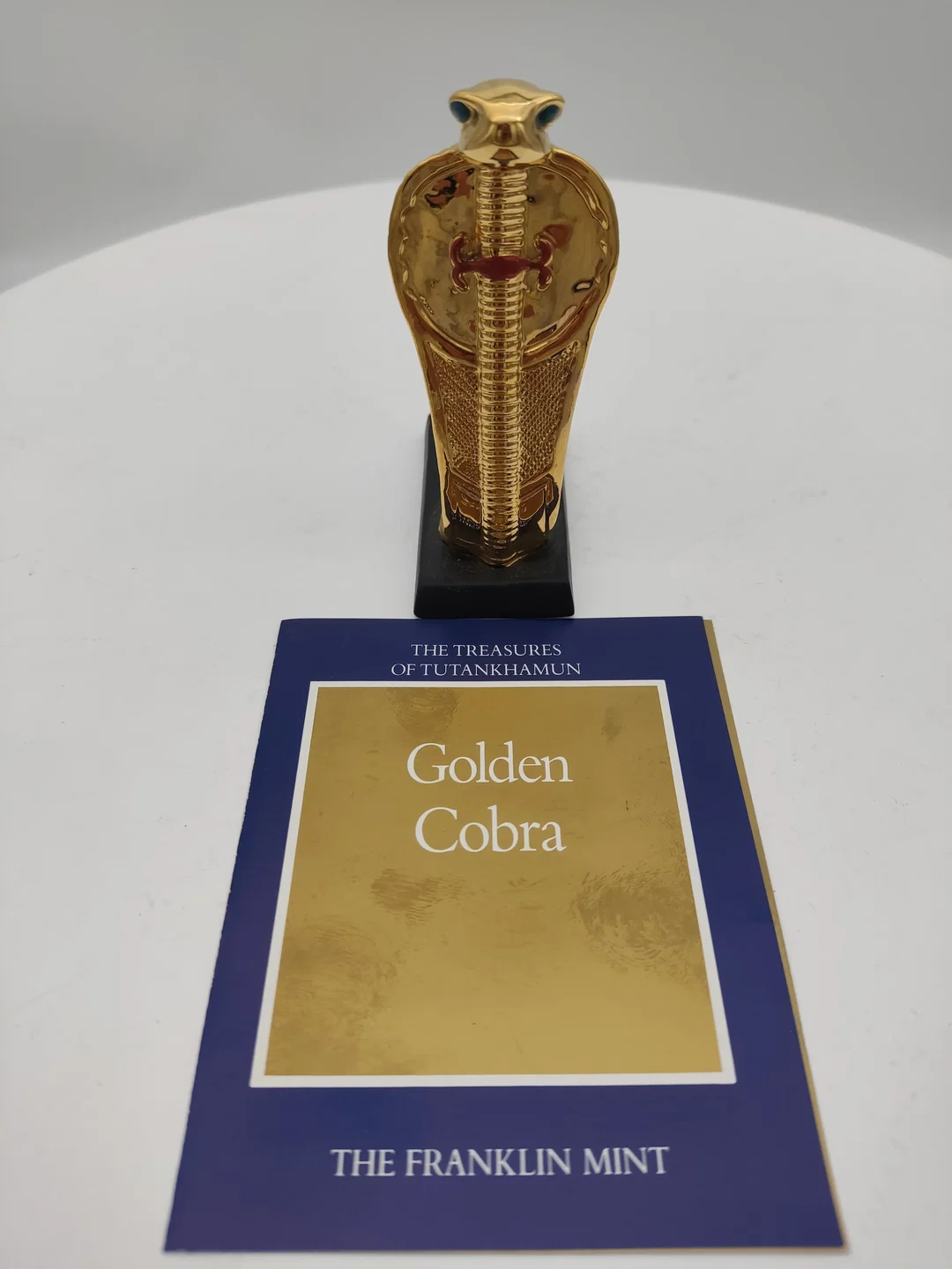 Goldene Cobra Porzellan & Zertifikat von Franklin Mint | Limitierte Rarität – Bild 8