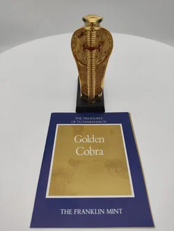 Goldene Cobra Porzellan & Zertifikat von Franklin Mint | Limitierte Rarität - Bild 8