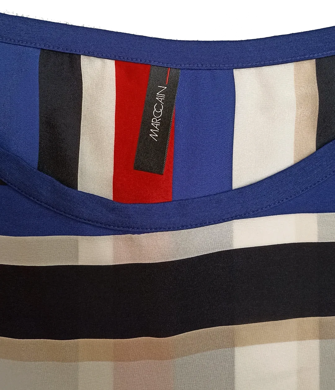 Marc Cain Damen Blusenshirt aus Seide mehrfarbig Gr. M – Bild 3