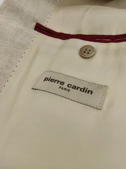 Pierre Cardin Herren Leinen Sakko, beige - Gr. M  - Bild 6