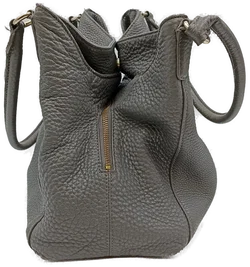 DKNY Damenhandtasche aus genarbtem Leder in Grau – Vorschau 5