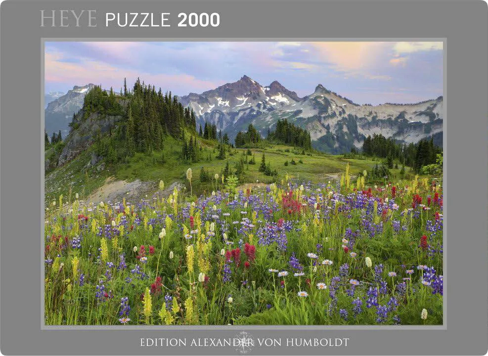 Heye Puzzle 2000 — Edition Alexander von Humboldt — Alpen-Blumenwiese (2000 Teile) - Bild 4
