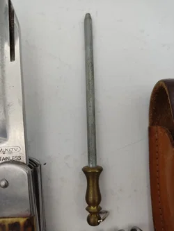 Mikov Fixir Jagdtaschenmesser mit Lederscheide | Tschechoslowakischer Schatz – Vorschau 7