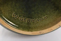 Vintage Rumtopf West Germany – Grünglasierter Keramiktopf mit Reliefdekor - Bild 6