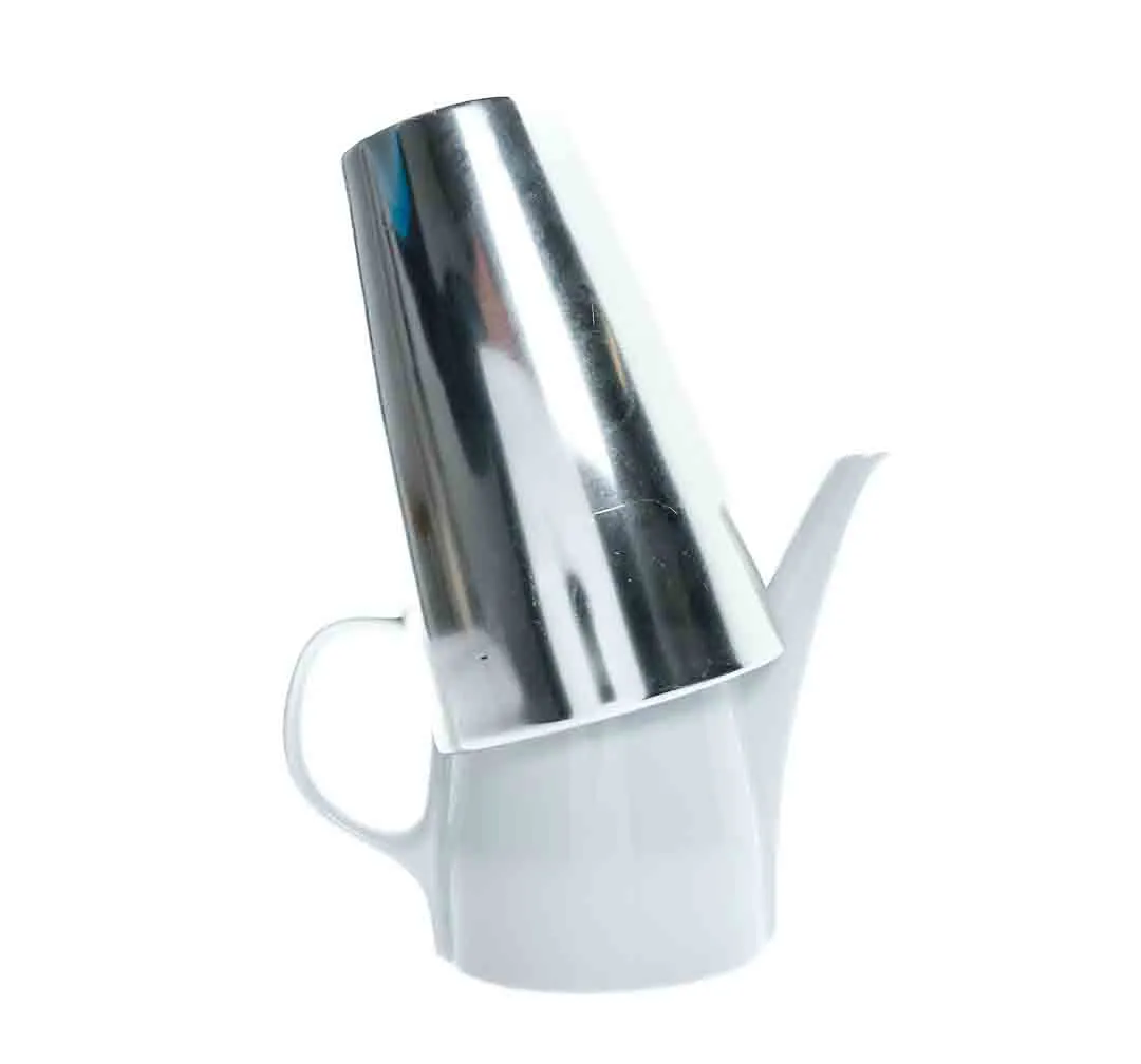 Melitta Kaffeekanne mit silberner Warmhaltehaube – Bild 2