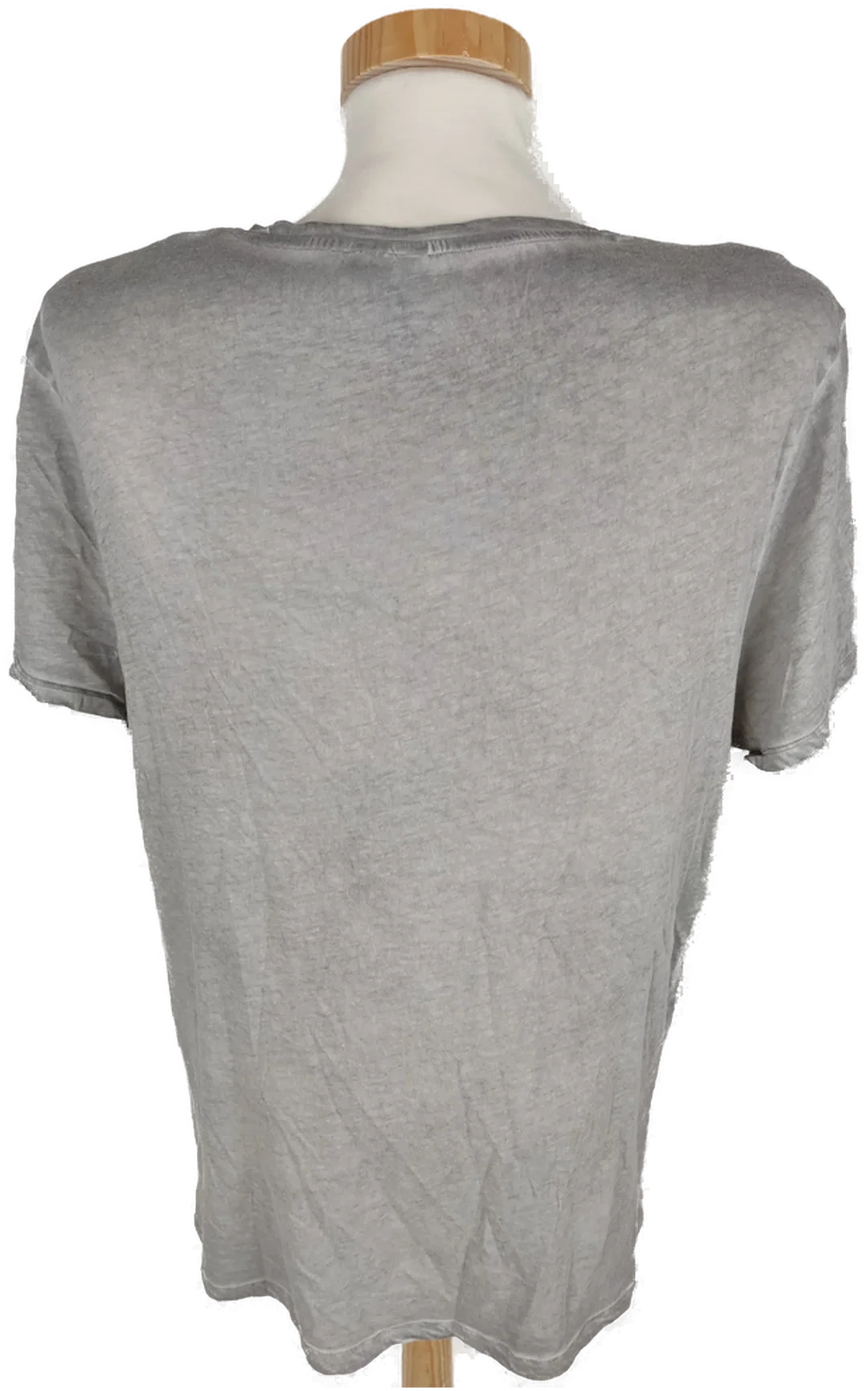 T-Shirt "Divided", kurzarm mit Rundhalsausschnitt, grau mit Aufdruck, Größe M – Bild 3