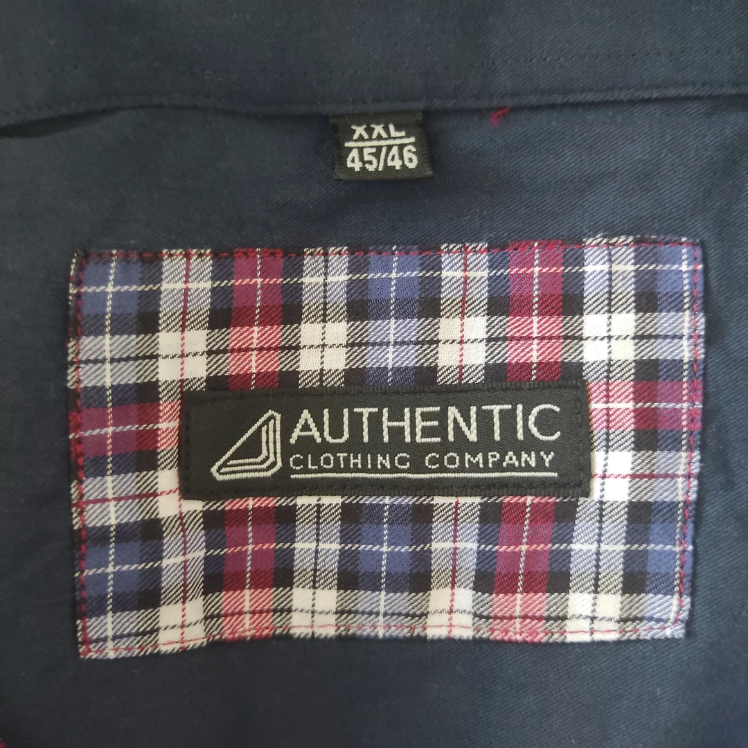 AUTHENTIC Herrenhemd langarm bunt kariert - Gr. XXL 45/46 – Bild 4