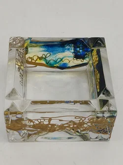 Vintage Tintenfass aus Glas – Vorschau 9