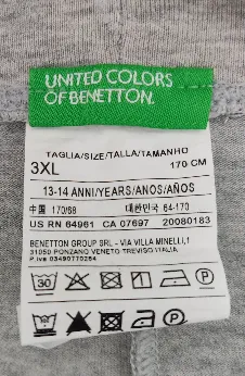 Benetton Kinder Hose grau Gr.170 – Bild 4