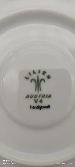 Lilien Porzellan Mocca-Untersetzer 6er | Sammlerstück - Bild 8