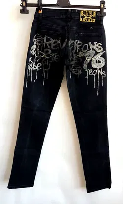 Reverse Damenjeans, schwarz - Gr. XS/34 - Bild 2