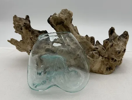 Wurzelholz mit Glas - Deko – Bild 2