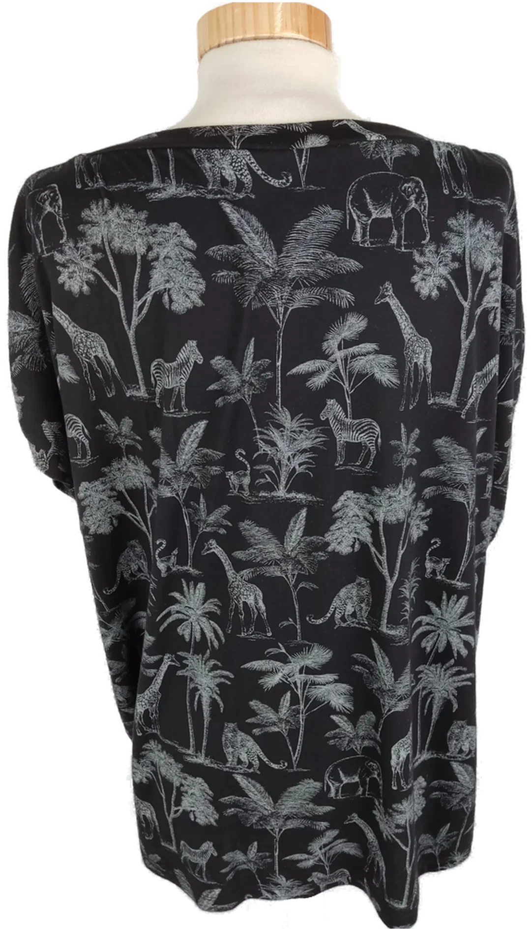 Damen T-Shirt Yessica Schwarz, Größe XL, Bedruckt – Bild 4